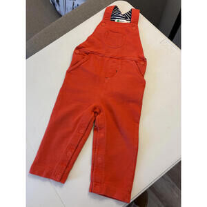 Baby Boden Red Corduroy Overalls for 12-18 Months